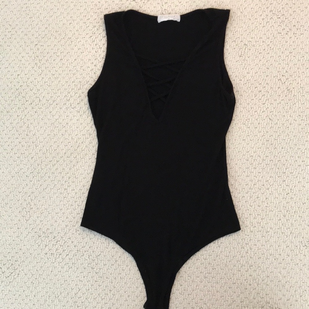 Stella Luce Black Bodysuit